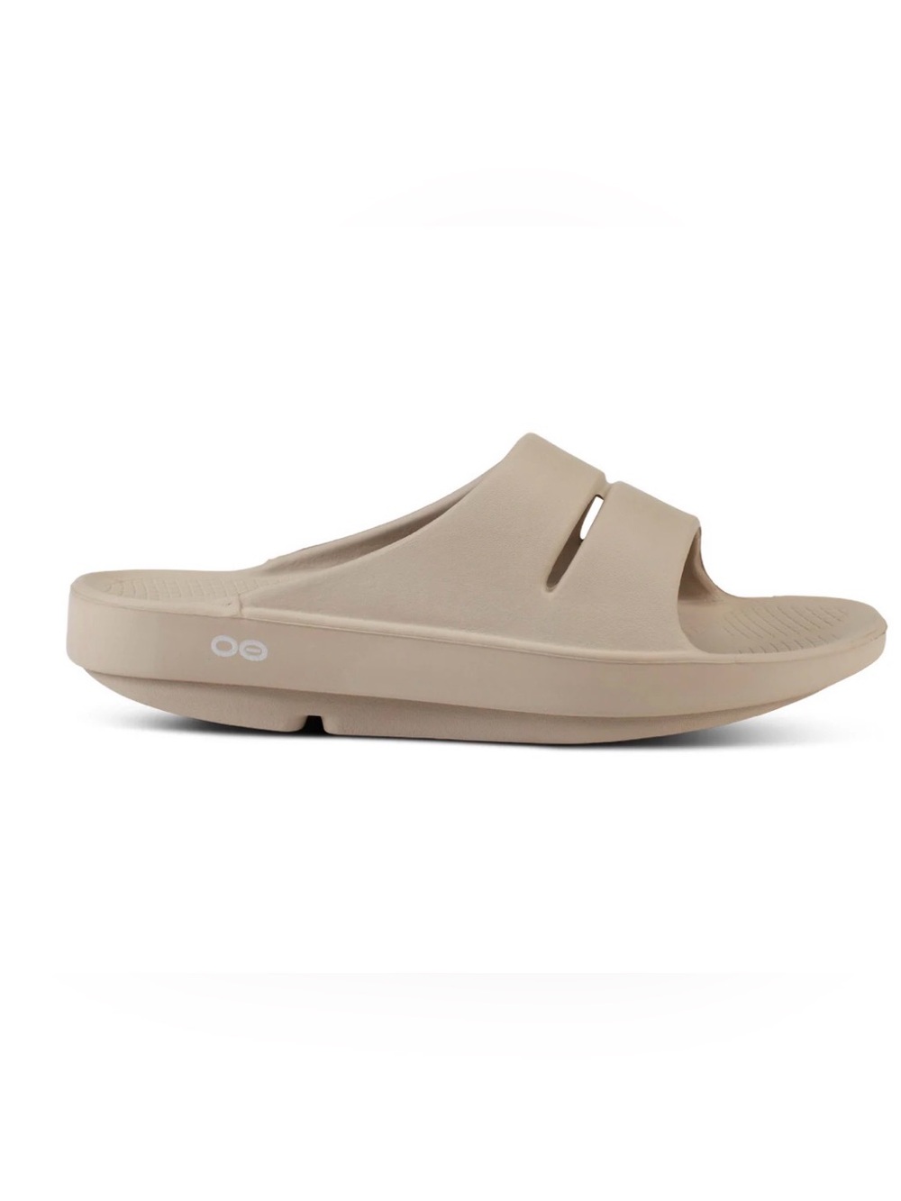 OOFOS Ooahh Recovery Slides Beige Women 13 Men 11 Sandals Nomad